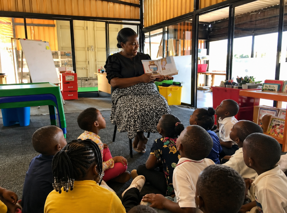 Children engaged in early education activities